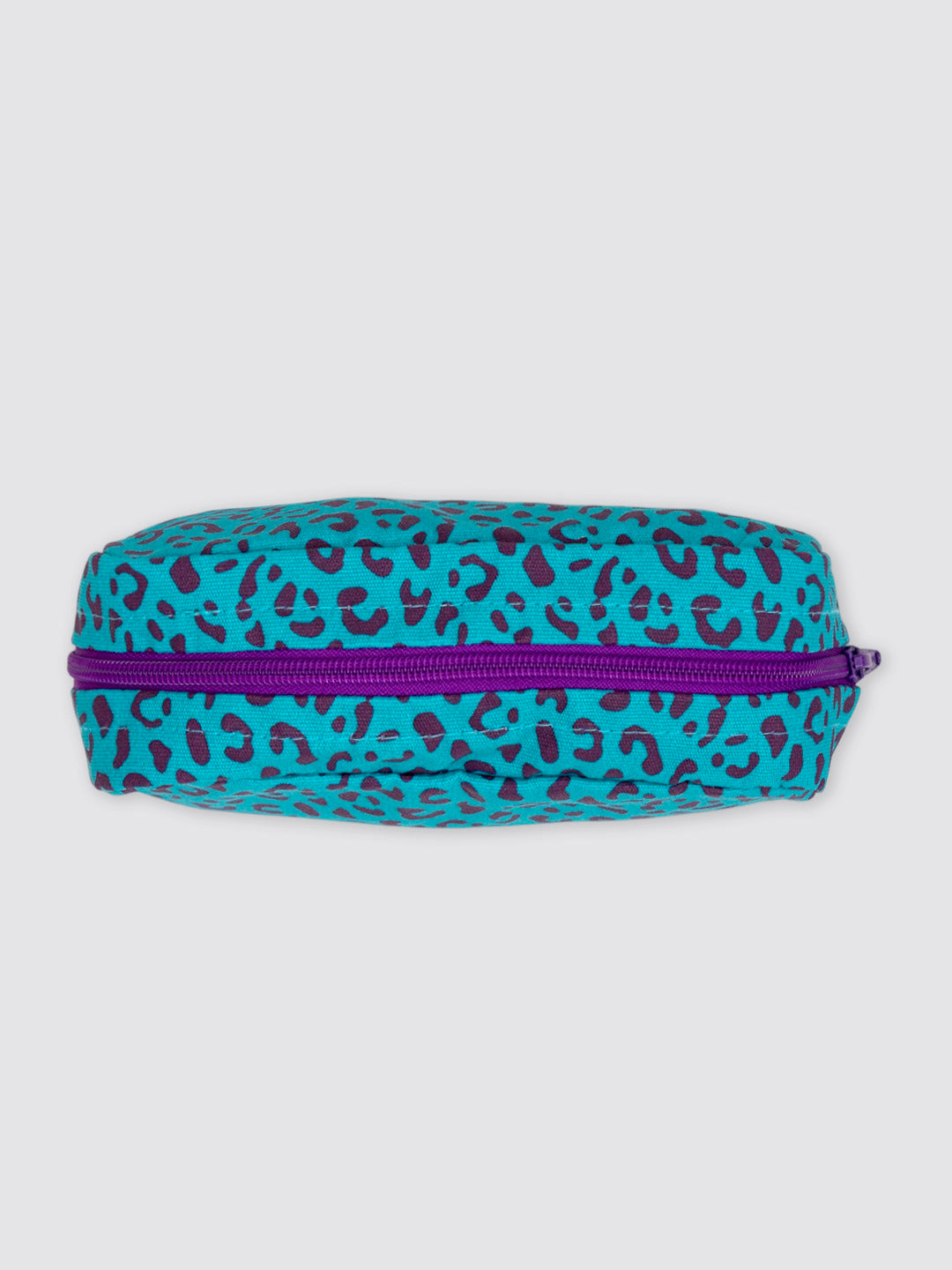 Neceser Pequeño Animal Print Leopardo Morado