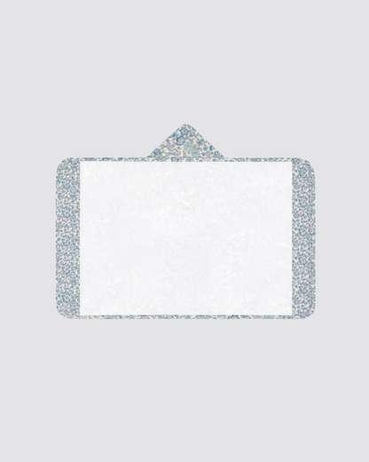 Mini Floral Towel for Girls, Blue