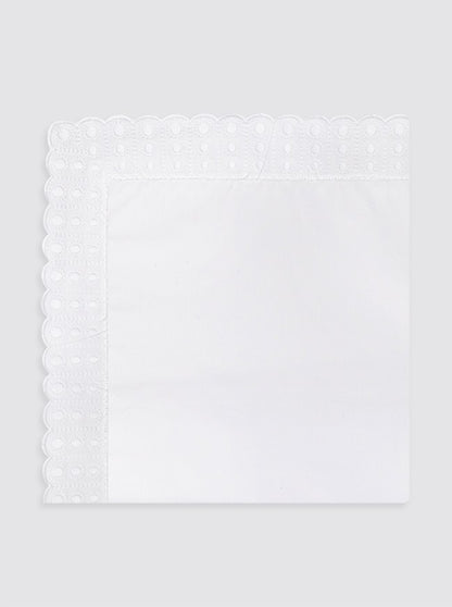 Embroidered Strip Sheet with Suns