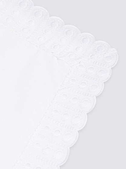 Embroidered Strip Sheet with Suns