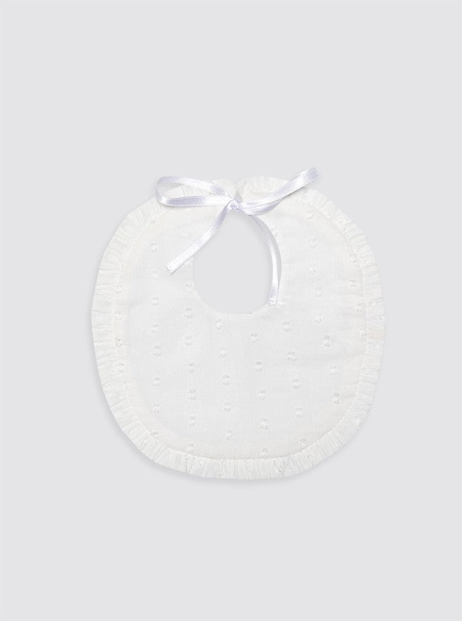 Bavoir imperméable en tissu éponge pour nouveau-nés, à rayures et à pois