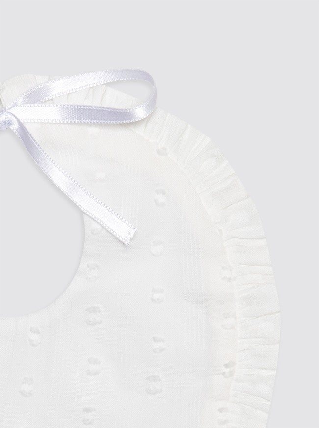 Bavoir imperméable en tissu éponge pour nouveau-nés, à rayures et à pois