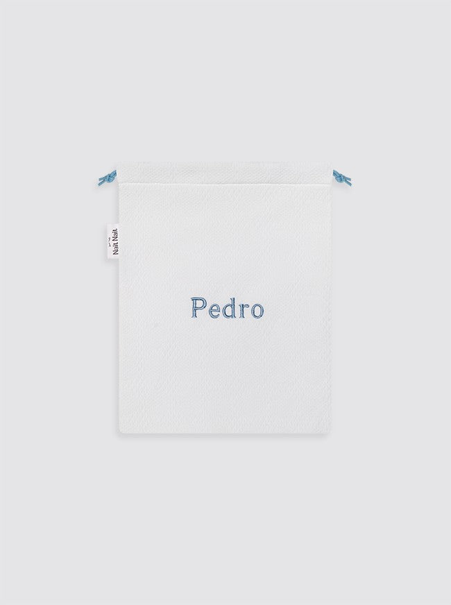 Talega Pequeña Piqué Lucero Cordón Celeste