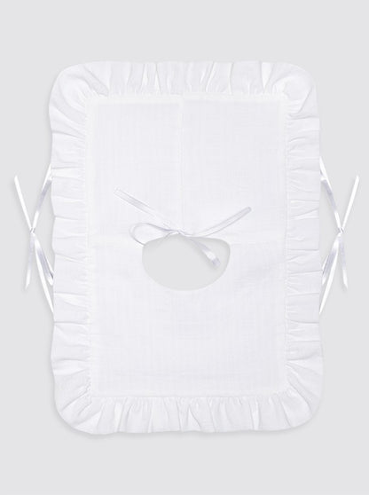 Waterproof terry cloth bib with stripes