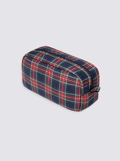 Trousse de toilette à carreaux