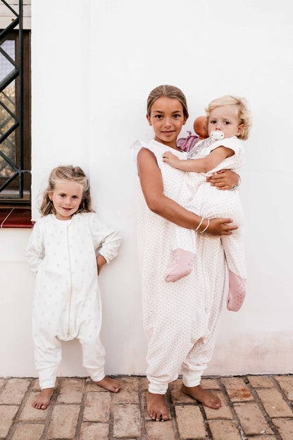 Pyjama à bulles rose à fleurs