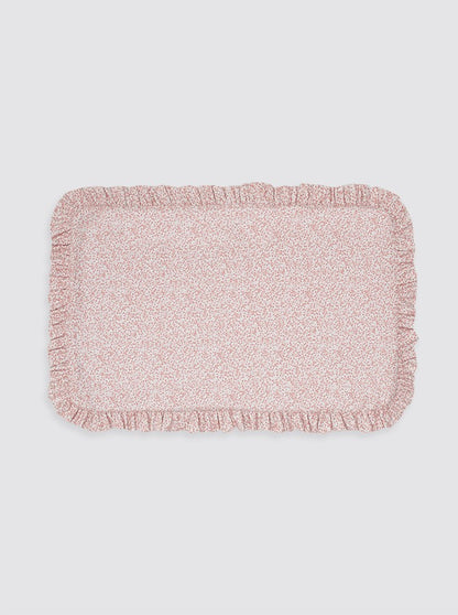 Protège-matelas à fleurs roses