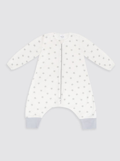 Bubble Pajamas with Star Sleeves, Gray