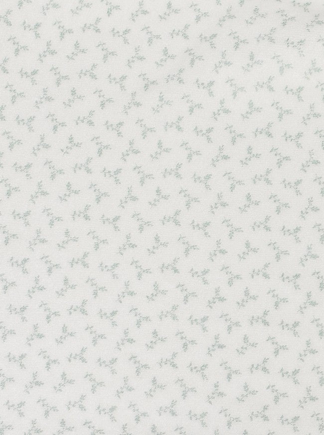 Pyjama à bulles à manches et fleurs vertes