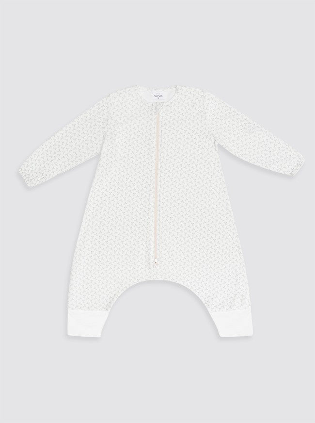 Bubble Pajamas with Sleeves and Green Flowers