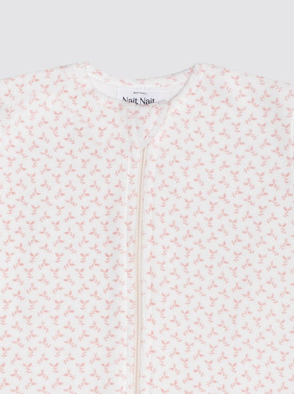 Pyjama à bulles rose à fleurs