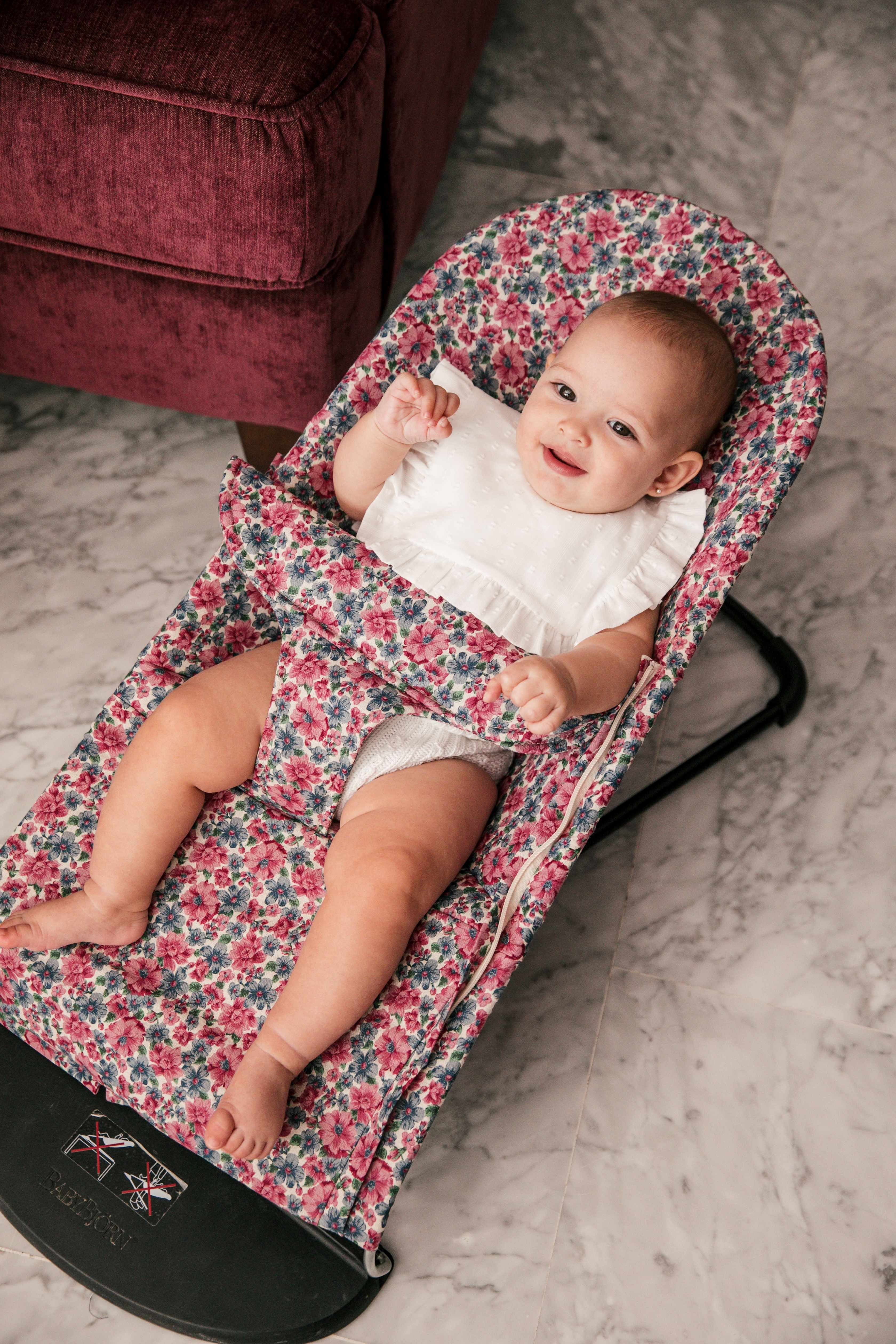 Bavoir imperméable en tissu éponge à rayures et à pois