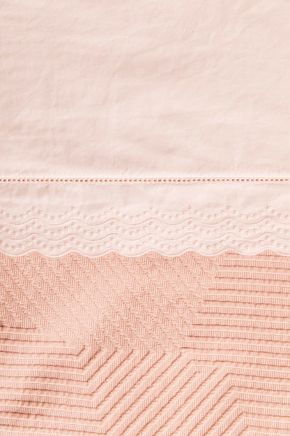 Juego Sábanas Ondas Rosas