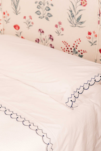 Pipping Blue Sheet Set