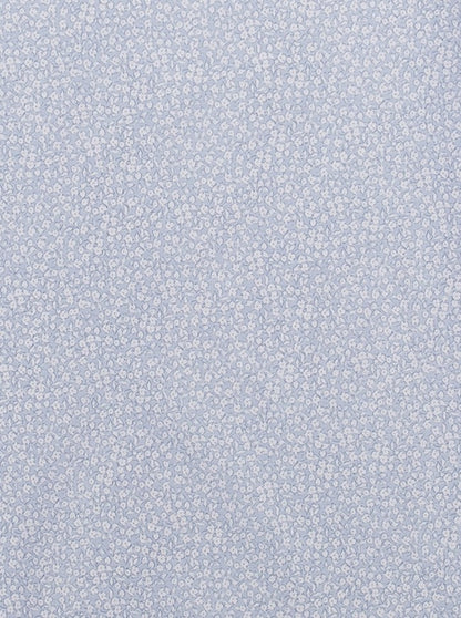 Funda Cojín Lactancia Azul Flor Blanca