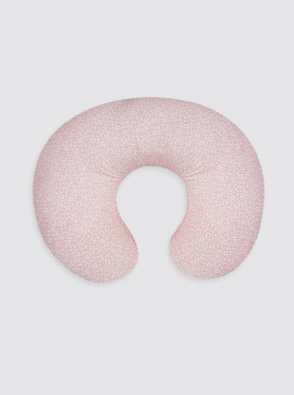 Coussin d'allaitement à fleurs roses et blanches