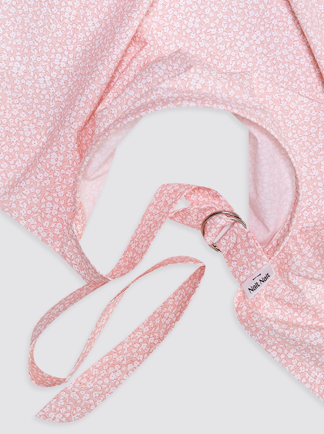 lange à fleurs roses et blanches