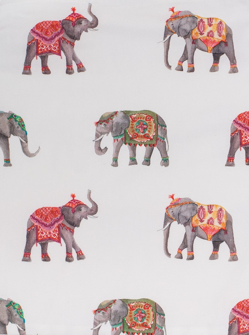 Talega Pequeña India Natural estampado