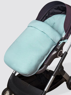 Housse universelle pour poussette avec chancelière, piqué vert feuille