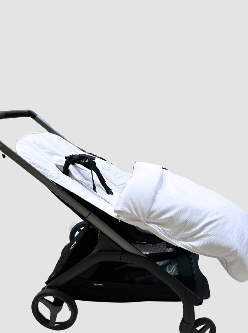 Housse de chaise libellule blanche avec sac