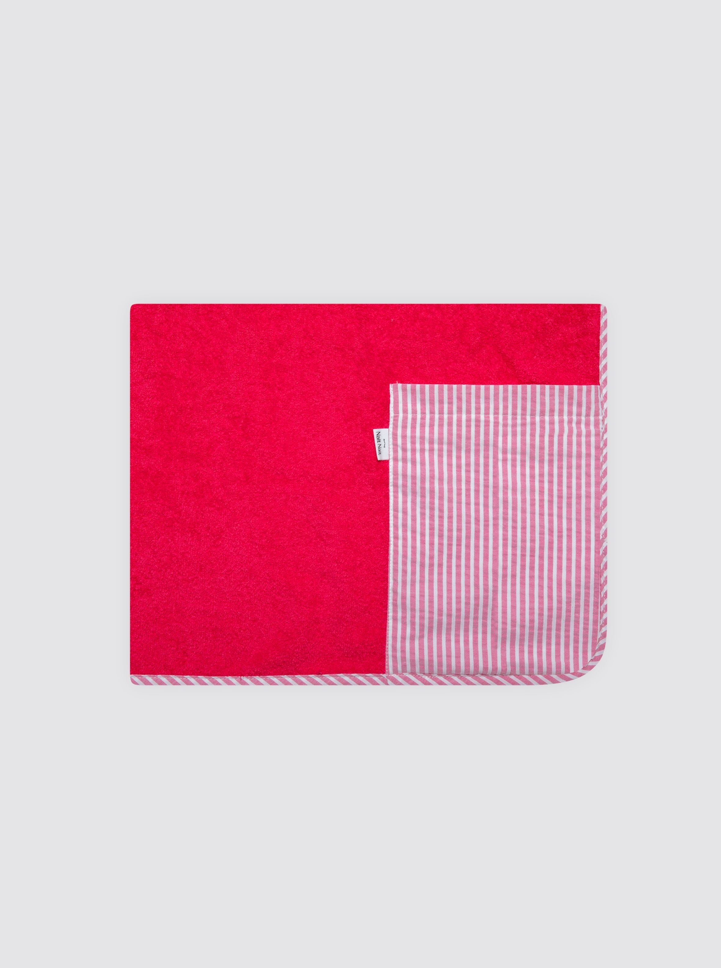Beach Towel Pocket Striped Candle Pink Strawberry
