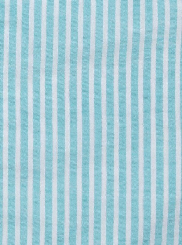 Beach Towel Pocket Striped Candela Aqua Green