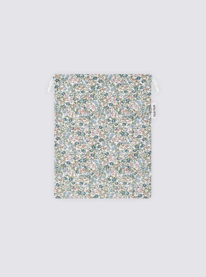 Inés Azul Mini Flowers Pouch