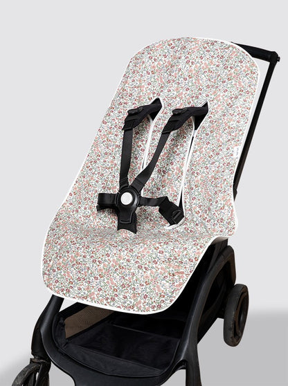 Housse de chaise d'été Libellule Fleurs Inés Rose