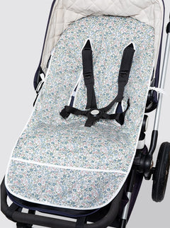 Housse de chaise d'été universelle à fleurs Inés Blue