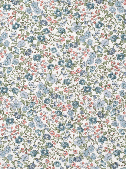 Housse de chaise d'été universelle à fleurs Inés Blue