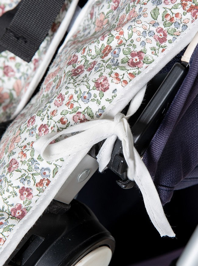 Housse de chaise d'été universelle à fleurs Inés rose