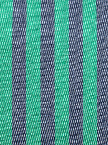 Bolsa de Viaje Rayas Denim y Verde