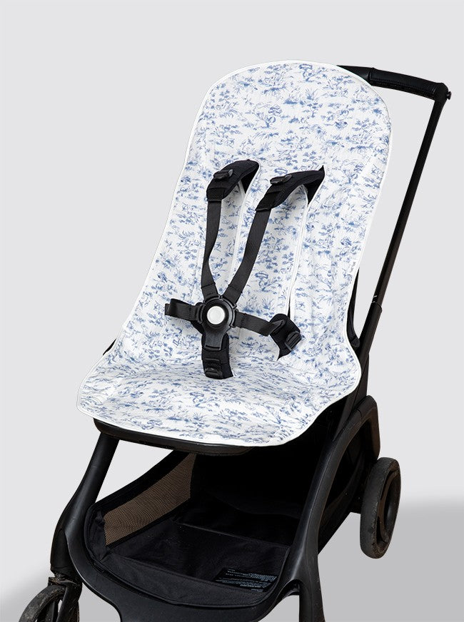 Housse de chaise d'été Libellule Toile de Jouy