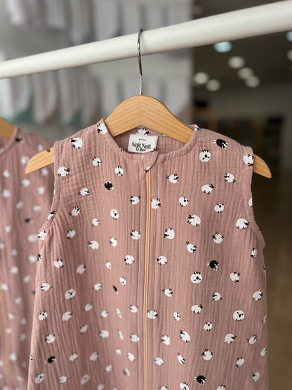 Bubble Pajamas, Pink, Sheep Print