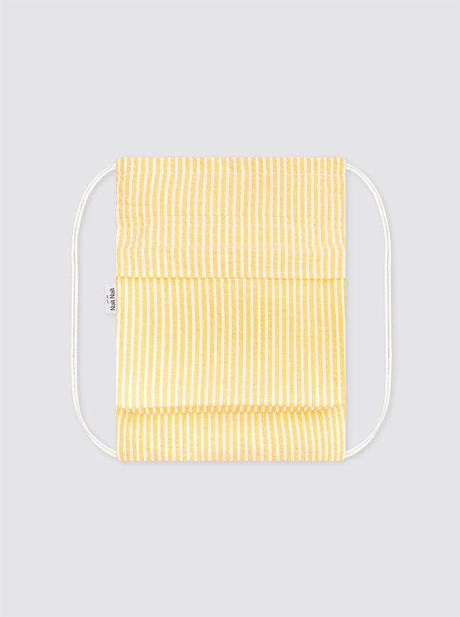 Beach Roll Bag Yellow Stripes 