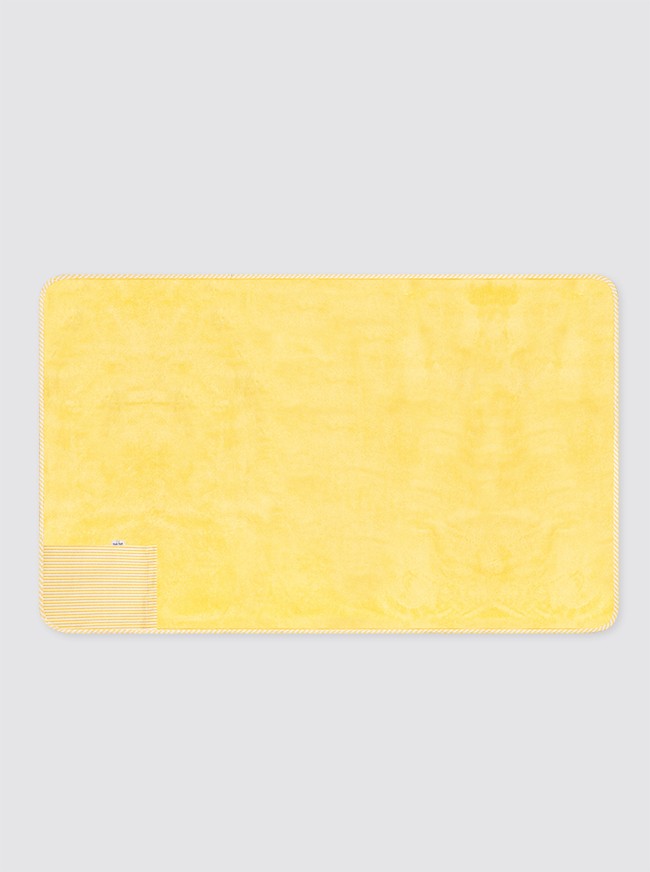 Beach Towel Pocket Striped Candela Yellow