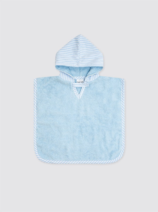 Poncho Playa Rayas Candela Celestes