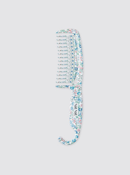 Peigne de douche Inés Fleurs Bleues