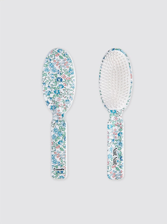 Brosse pour bébé 0-8 mois Inés Flowers Bleu