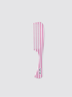 Peigne à rayures de bougie rose fraise