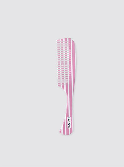 Strawberry Pink Candle Stripes Comb