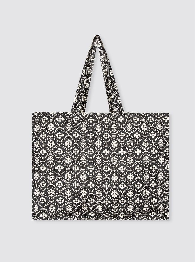 Sac cabas maxi Black India