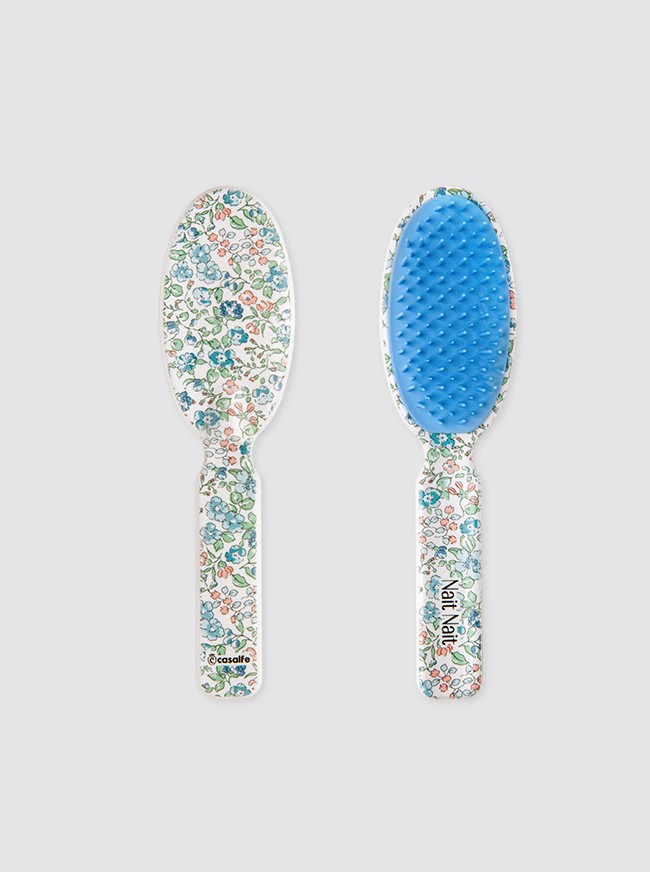 Fleurs ovales à brosse Inés Bleu