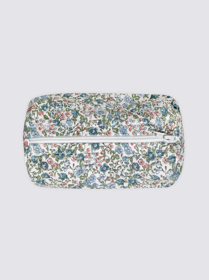 Small Toiletry Bag Inés Flowers Blue