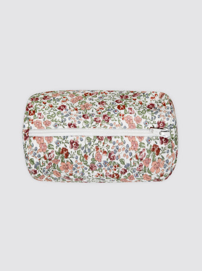 Small Toiletry Bag Flowers Inés Pink
