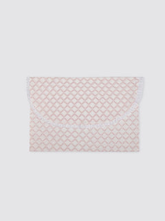 Bolsa de Ropa Pequeña con Tira Bordada Atenea Rosa