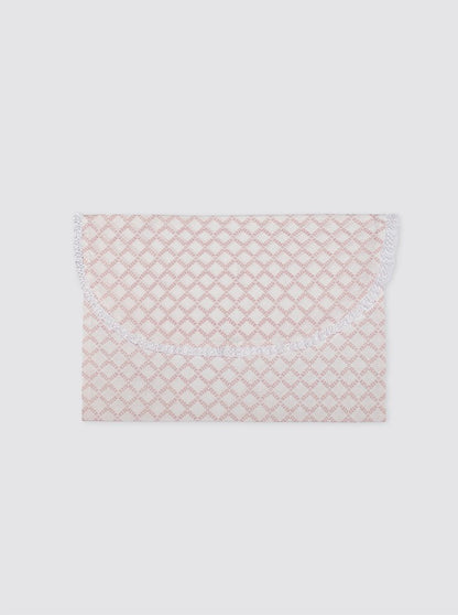 Bolsa de Ropa Pequeña con Tira Bordada Atenea Rosa