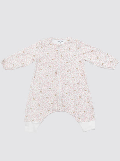Pijama Burbuja con Mangas Erizos Rosas