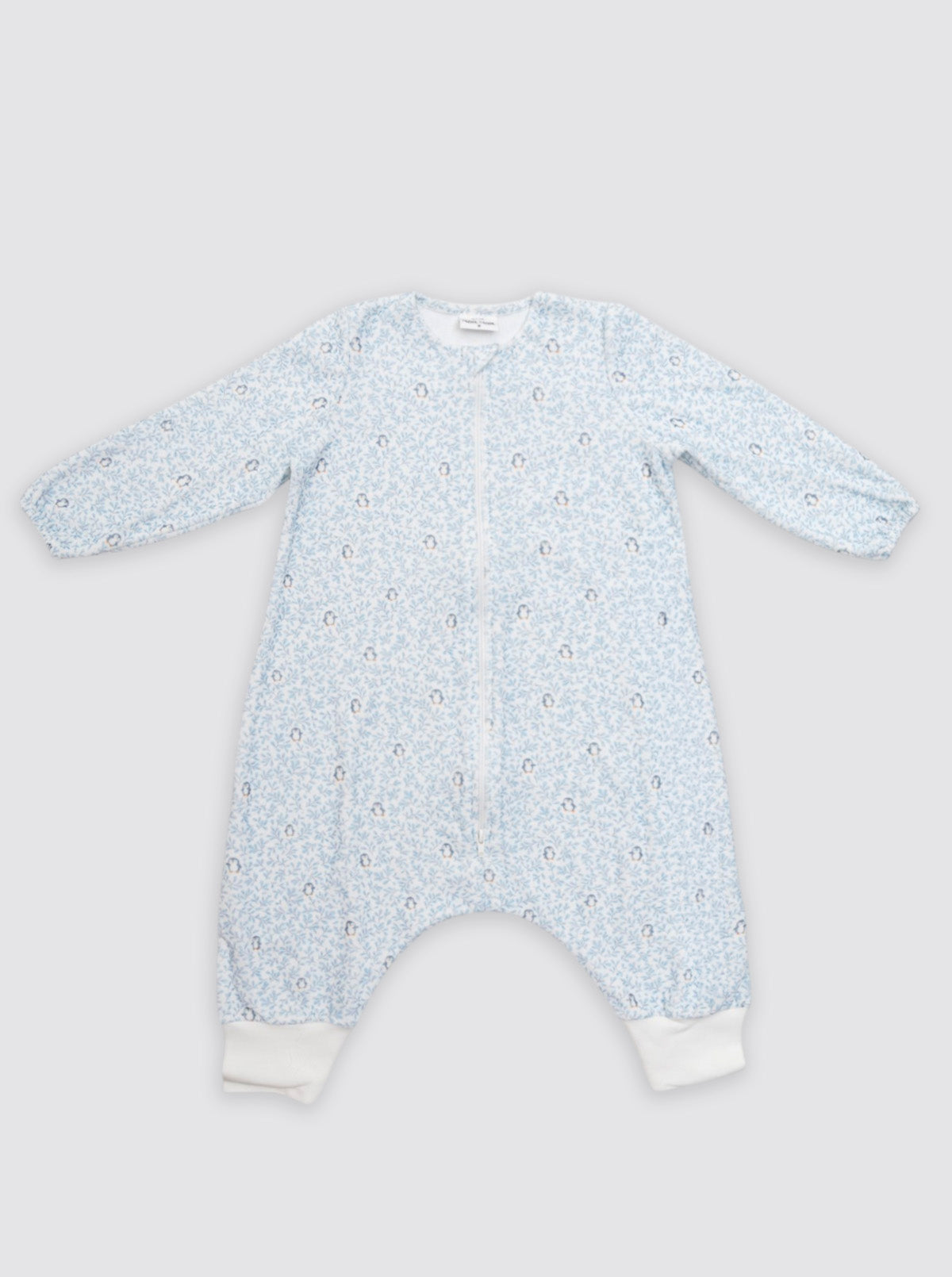 Pijama Burbuja con Mangas Pingüinos Azules