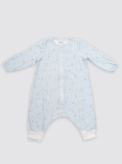 Pijama Burbuja con Mangas Pingüinos Azules